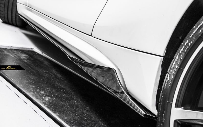 【FUTURE DESIGN】BMW F87 M2 サイドスカート 本物DryCarbon ドライカーボン カスタム エアロ