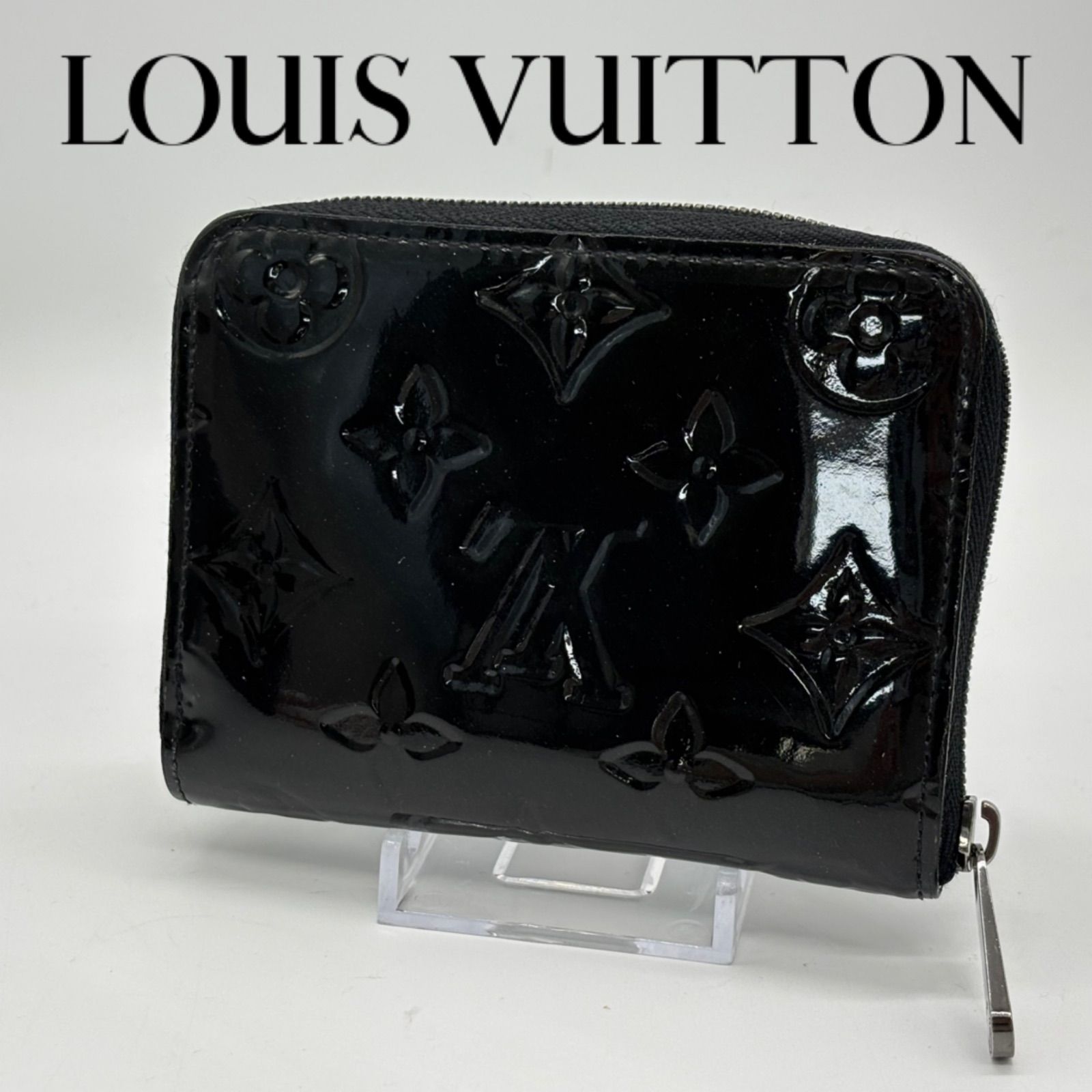極美品】Louis Vuitton ジッピーコンパース ブラック ヴェルニ 極美品】Louis Vuitton ジッピーコンパース ブラック ヴェルニ