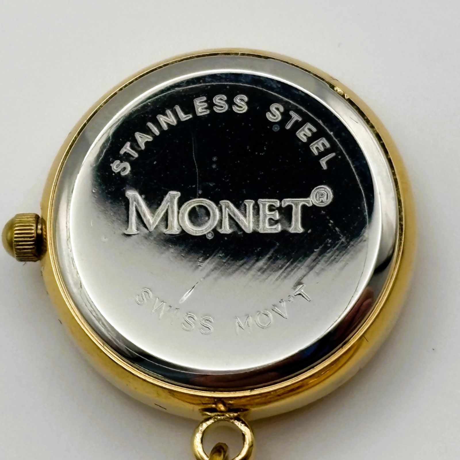 Monet モネ ゴールド ブローチ ストーン パール ヴィンテージ