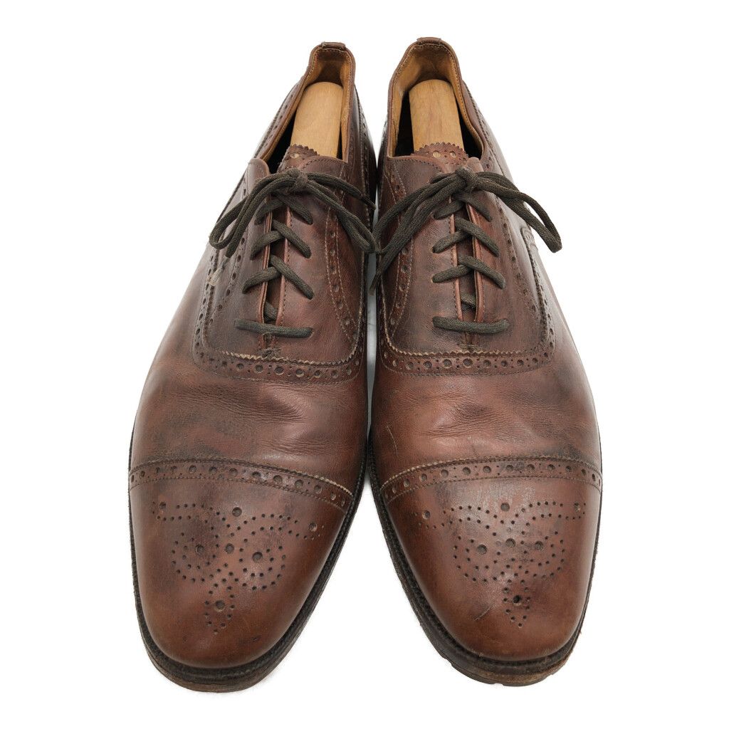 CHURCH'S チャーチ セミブローグ レザーシューズ 旧チャーチ 3都市 ブラック (メンズ 10.5) 中古 古着 KA1101 CHURCH'S チャーチ セミブローグ レザーシューズ 旧チャーチ 3都市