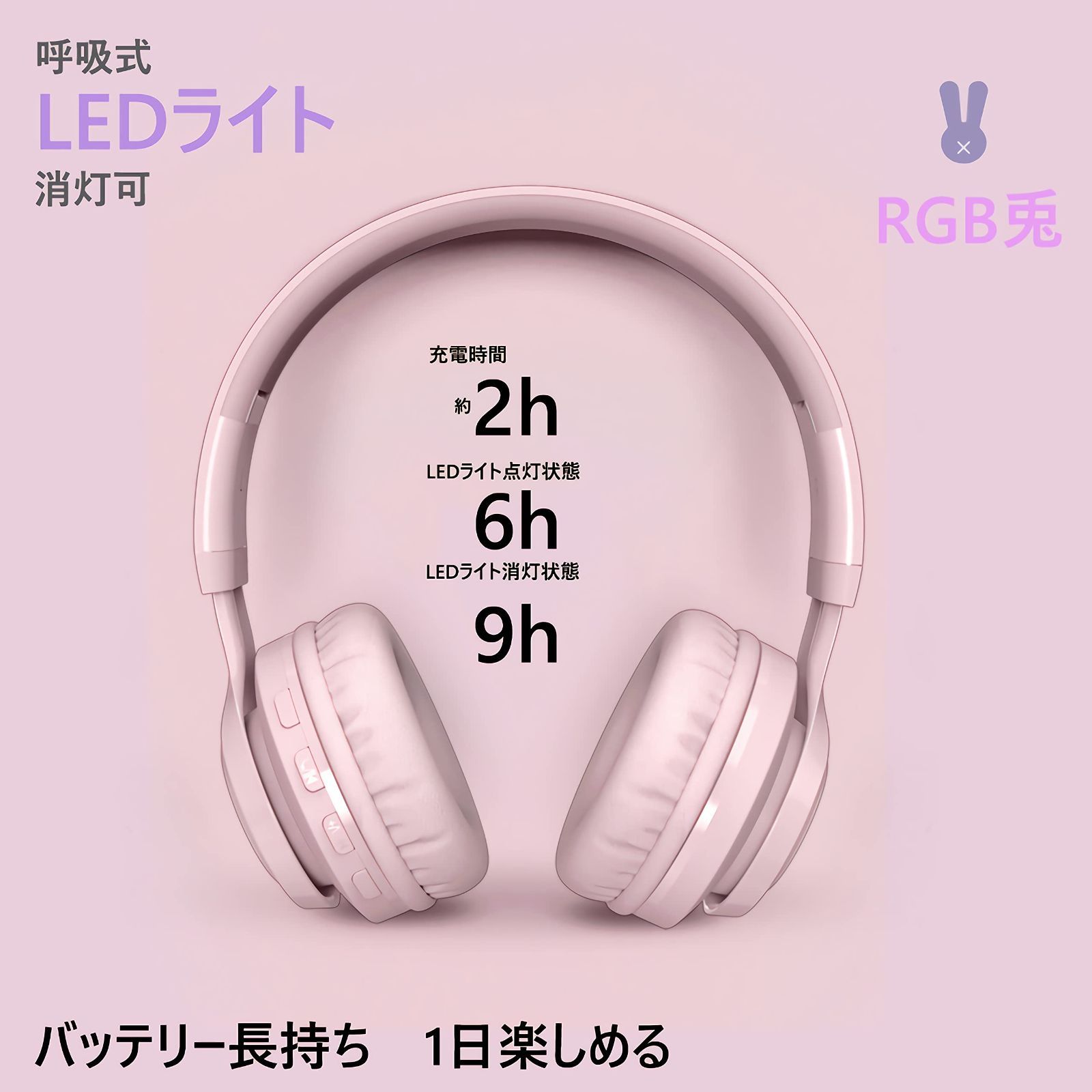 SITOAT 子供ヘッドホン Bluetoothヘッドホン 85db音量制限 聴覚保護 ワイヤレス ヘッドフォン マイク付き オンライン授業 音楽  会話 キッズモード 通常モード 無線有線両用 LED ライト 子供 成人 兼用 スマートホン ゲーム機 P - メルカリ