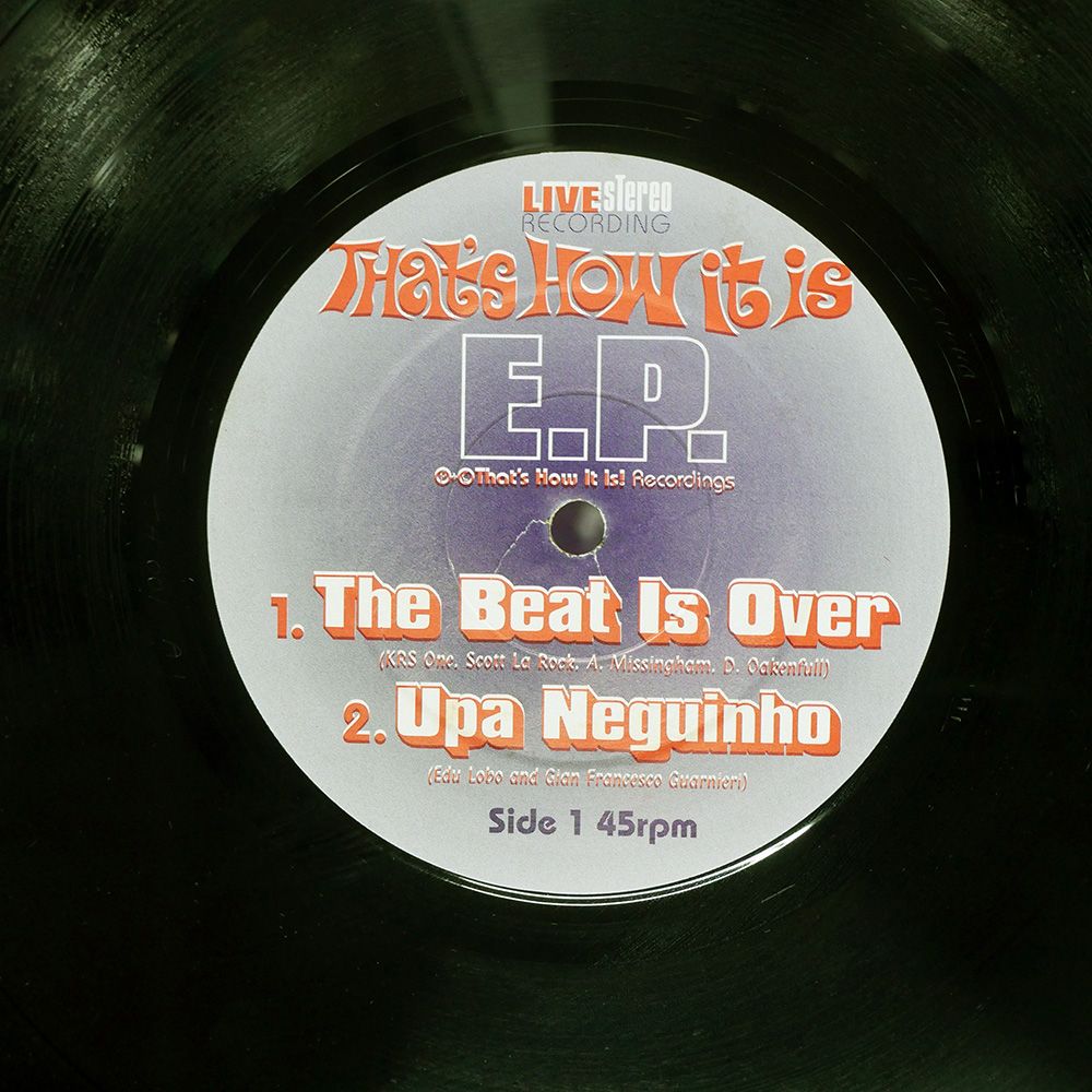 英 UK盤 THAT'S HOW IT IS!/BEAT IS OVER / UPA NEGUINHO E.P.