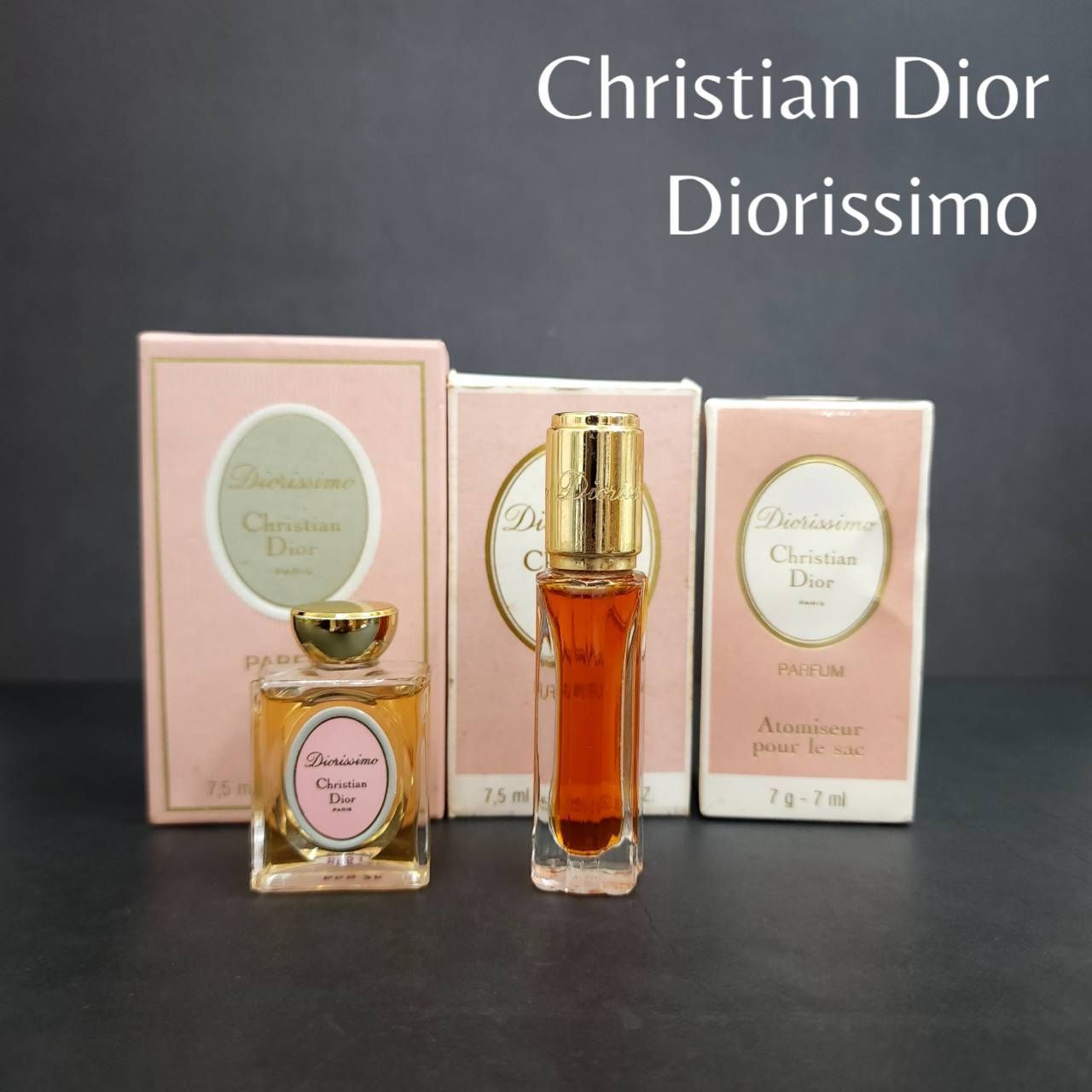 Christian Dior クリスチャンディオール Diorissimo ディオリッシモ 7ml 7.5ml 3点セット パルファム 香水  フレグランス - メルカリ