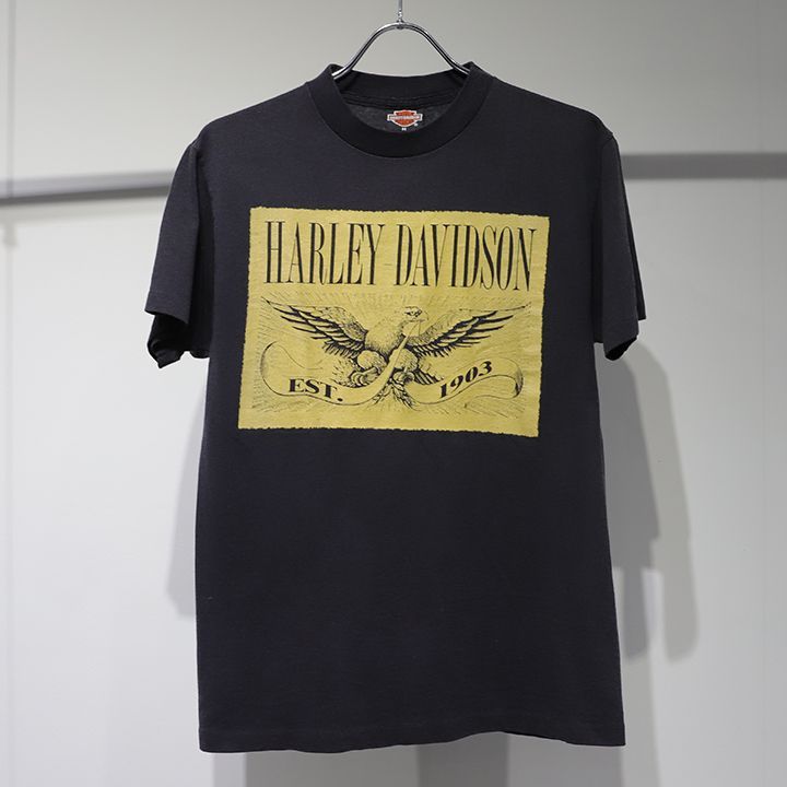 ★ ハーレーダビッドソン フロントイーグルプリントTシャツ-0