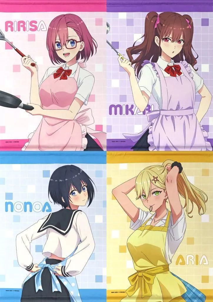 タペストリー 全4種セット B2タペストリー DMMくじ TVアニメ 2.5次元の誘惑 ～放課後キッチン～ A賞