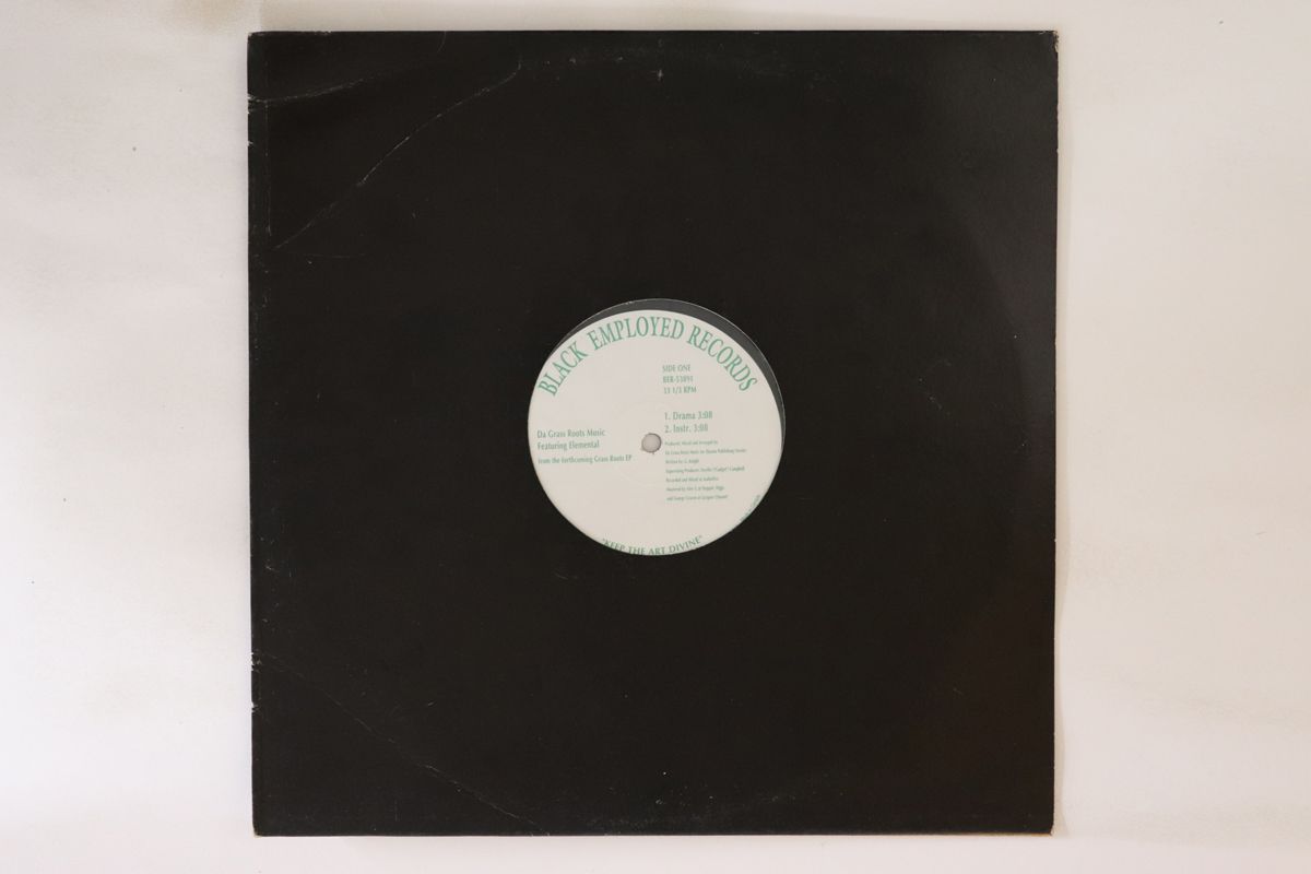 加12” Da Grassroots Drama / Living Underwater BER53891 BLACK EMPLOYED RECORDS /00250 加12” Da Grassroots Drama / Living Underwater BER53891 BLACK