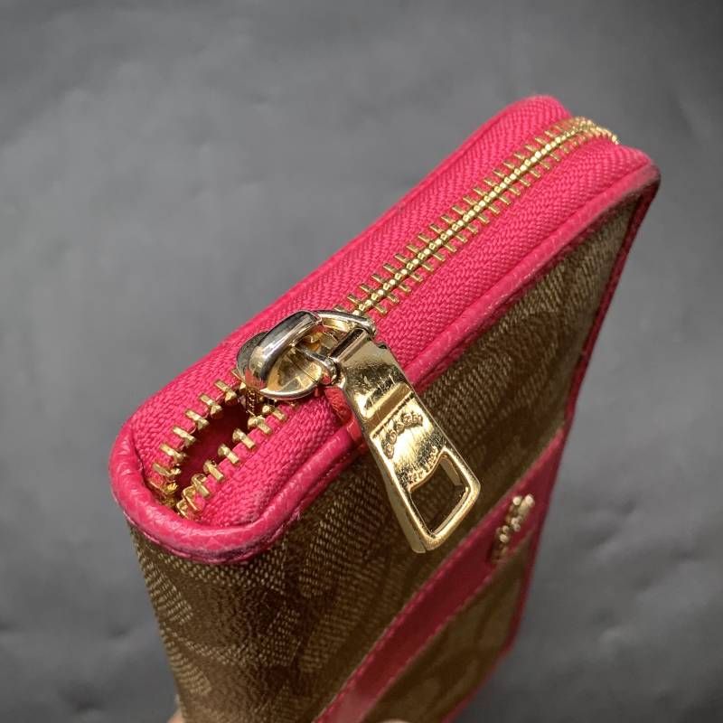 COACHコーチシグネチャー ラウンドファスナー長財布 パウダーピンク 楽天市場】【未使用品】【財布】COACH コーチ シグネチャー ラウンド