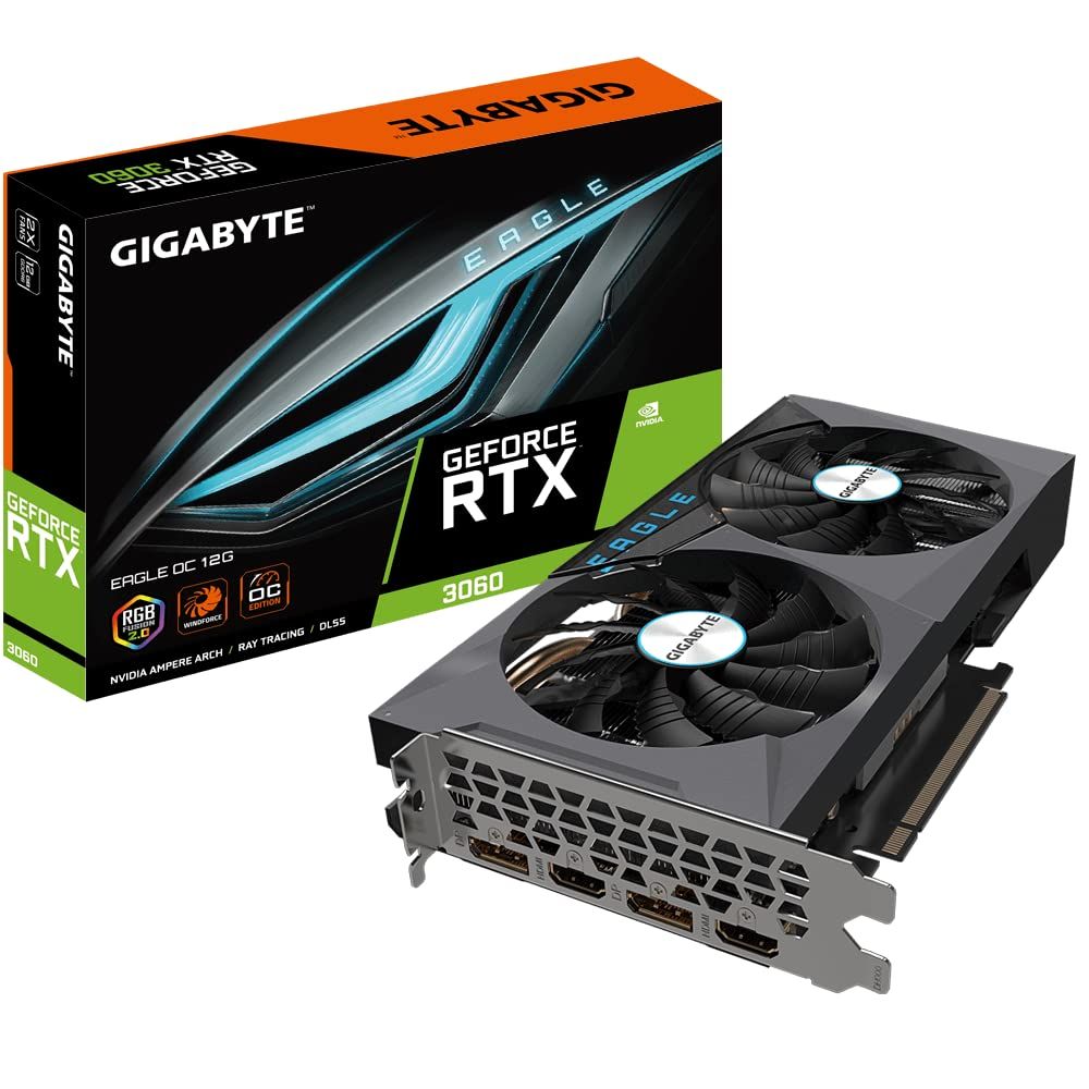 GIGABYTE NVIDIA GeForce RTX3060搭載 グラフィックボード GDDR6X 12GB【国内正規代理店】 GV-N3060EAGLE OC-12GD R2.0 [スタンダードモデル(EAGLE OC)]