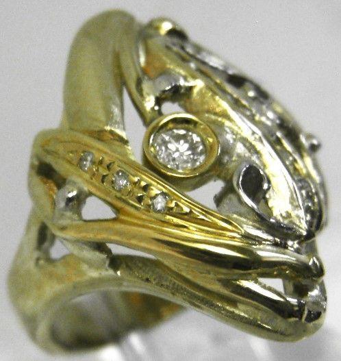 K18 Pt900入 18金リング 指輪 ダイヤ12ヶ 0.10ct サイズ12 - メルカリ