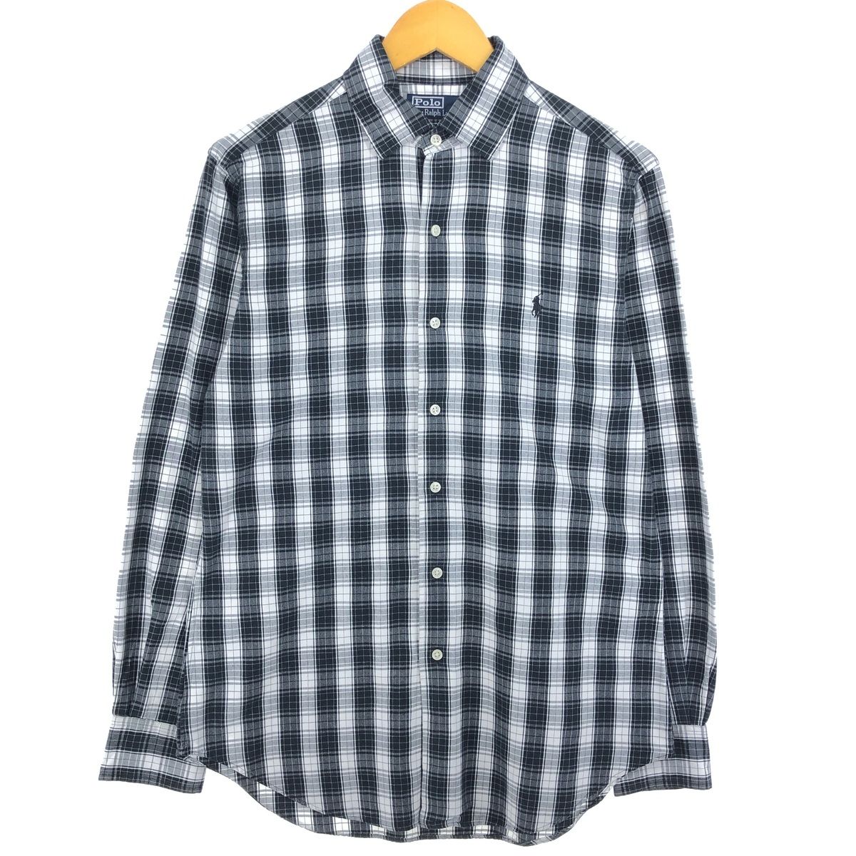 古着 ラルフローレン Ralph Lauren CLASSIC FIT 長袖 コットンチェックシャツ メンズS相当/eaa469141