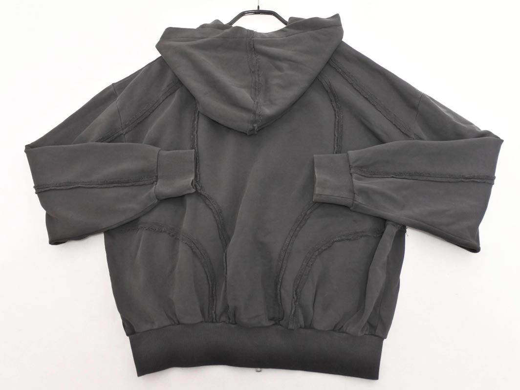 ANDER HUNK オーバーダイダブルジップアップパーカー　バーガンディー Overdyed Double Zip-up Parker/オーバーダイダブルジップアップ