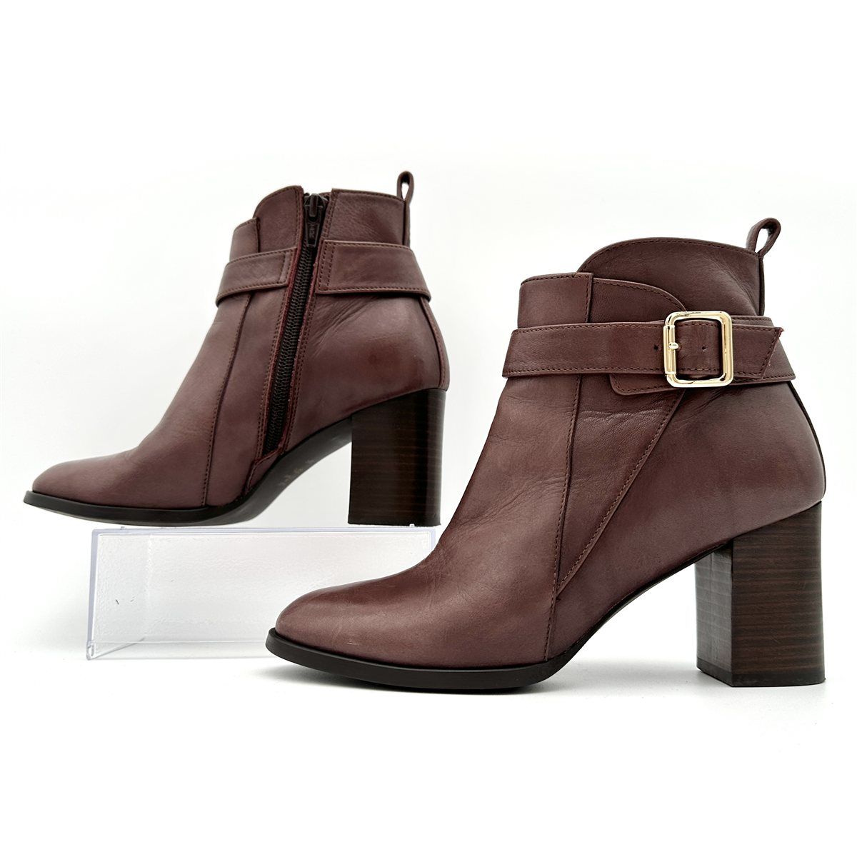 ダイアナブーツ 24.5㎝ ダイアナDIANA スエード スタッズ ボリューム