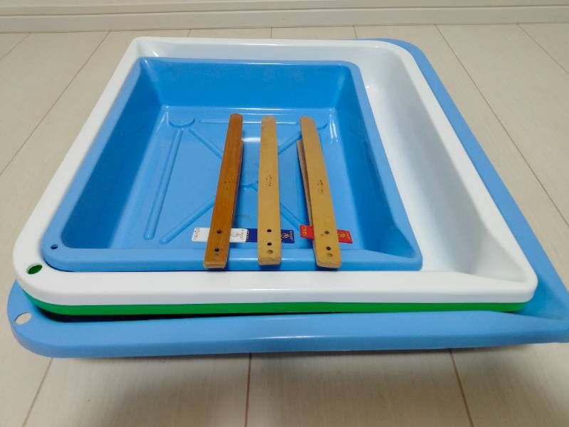 ハンザ 写真現像用 バット 竹ピン 3本 暗室用品 現像用トレー