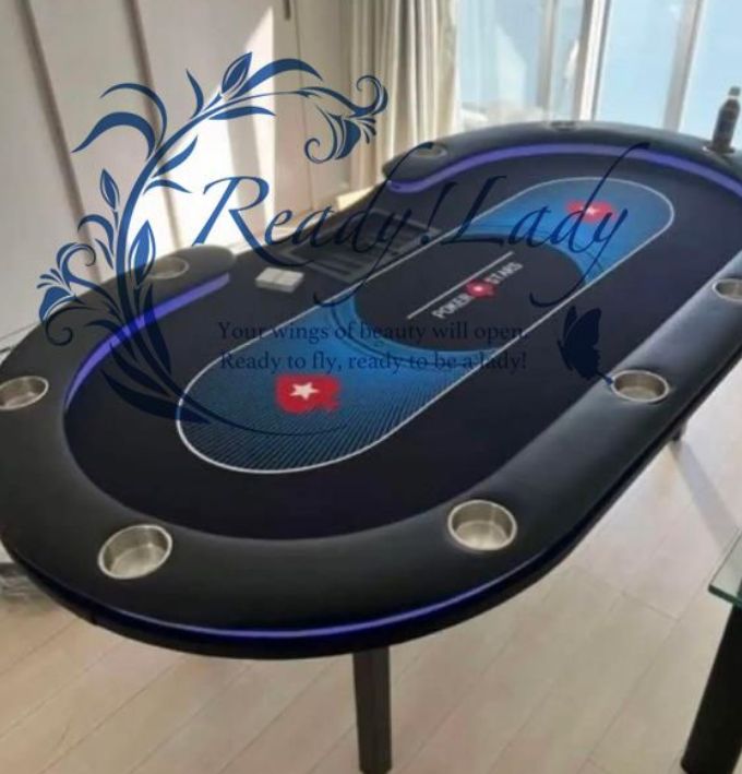 人気新品！ポーカーテーブル 折りたたみ脚 チップ 競技用