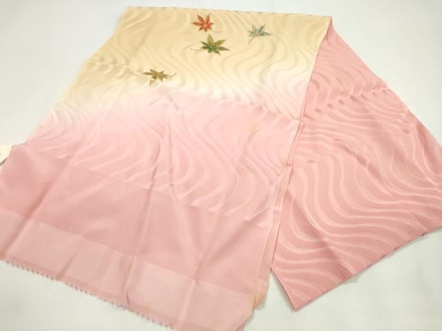 【おすすめ特集】 平和屋着物●和装小物 帯締め 帯揚げセット 楓文 暈し染め 金銀彩 ♥ CAAZ6040ju