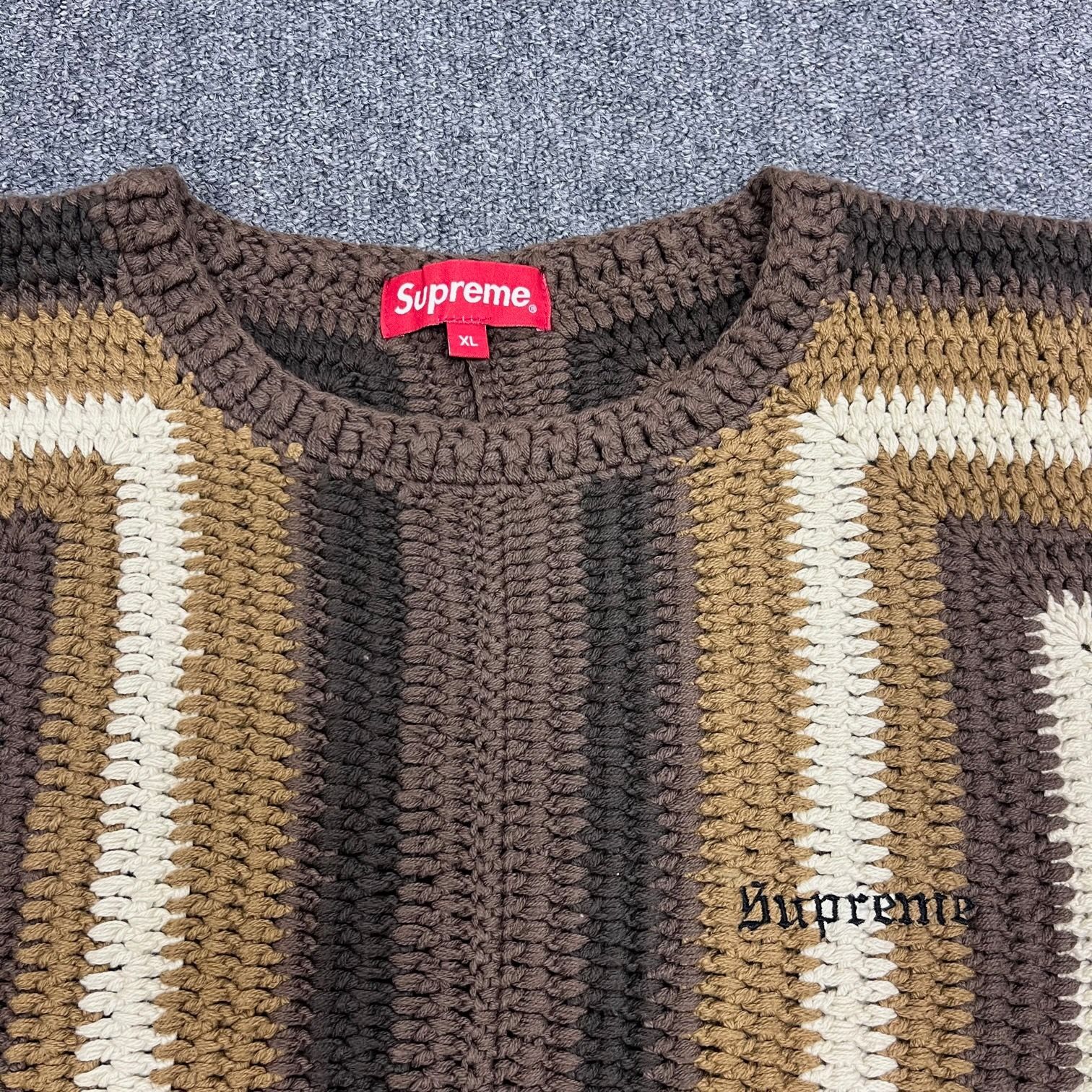 Supreme 22SS Hand Crocheted Sweater ハンドクロチェッティド 