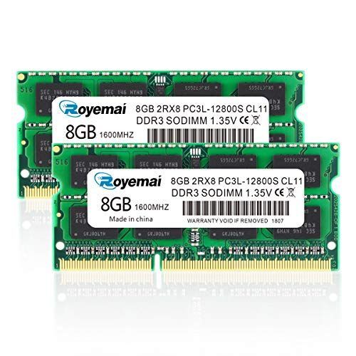 16GB PC3L-12800S DDR3L-1600 DDR3 1600MHZ SO-DIMM 8GB×2枚組 204ピン CL11 メモリモジュール  ートPC用メモリ DDR3L対応モデル（電圧1.35V u0026 1.5V 両対応) - メルカリ