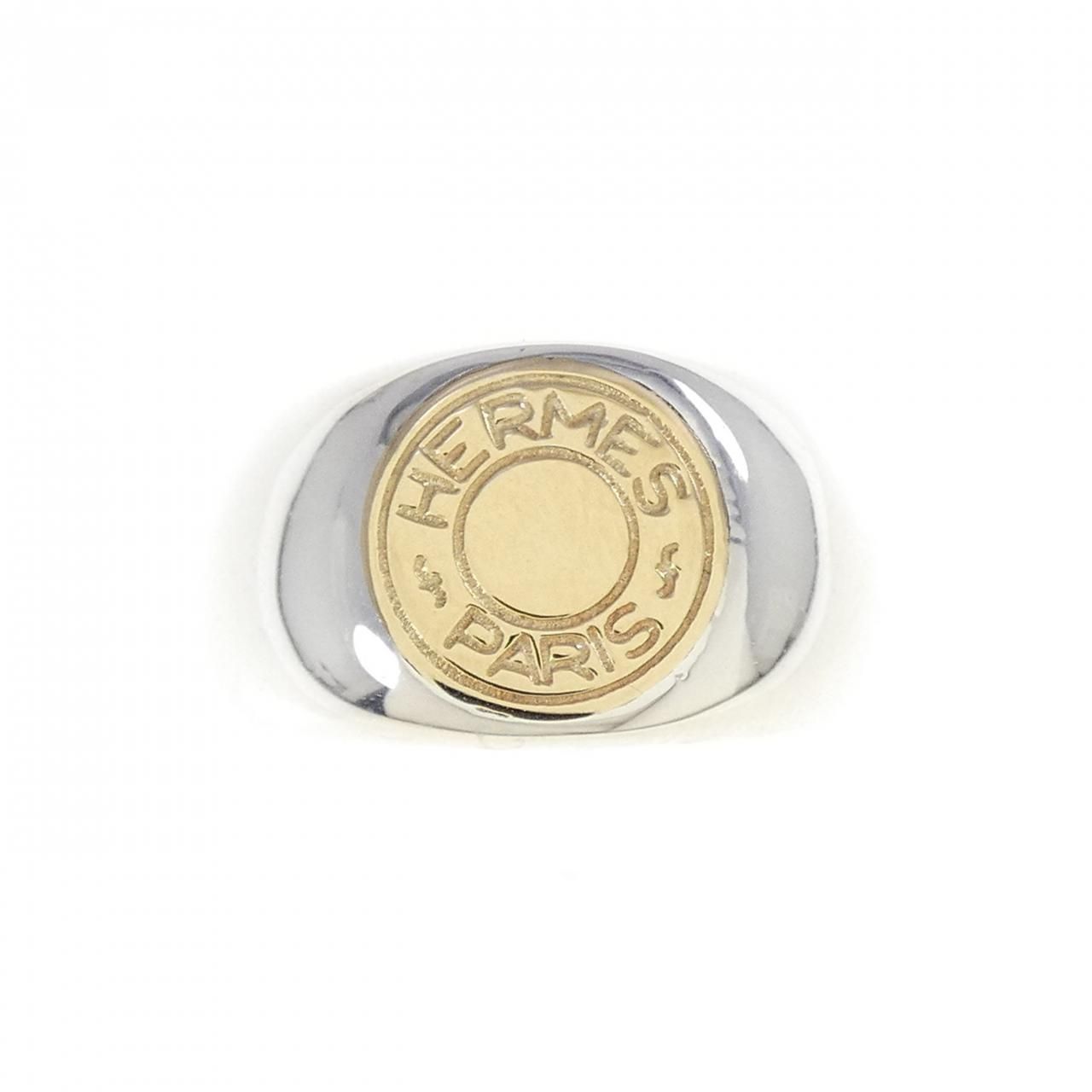 HERMES（エルメス） セリエ クルー・ド・セル リング ゴールドメッキ仕様 HERMES（エルメス） セリエ クルー・ド・セル リング ゴールドメッキ