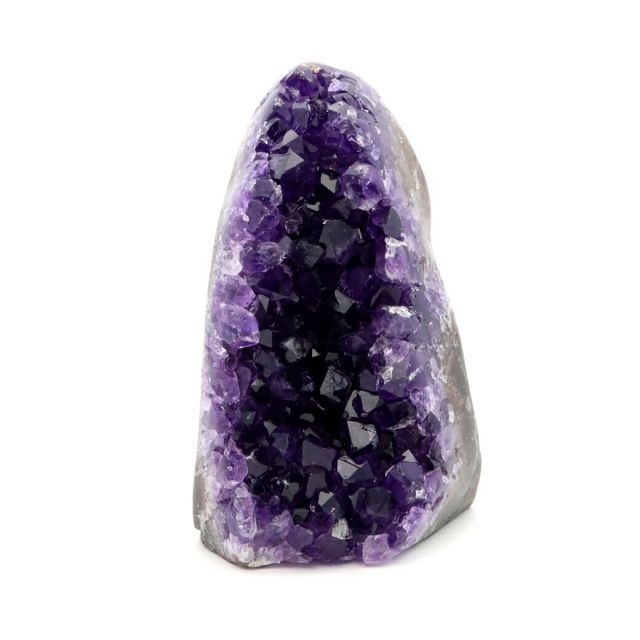アメジスト クラスター 原石 側面磨き 底切り 1点物 424g ウルグアイ産 Amethyst 送料無料 母の日 贈り物 ギフト プレゼント