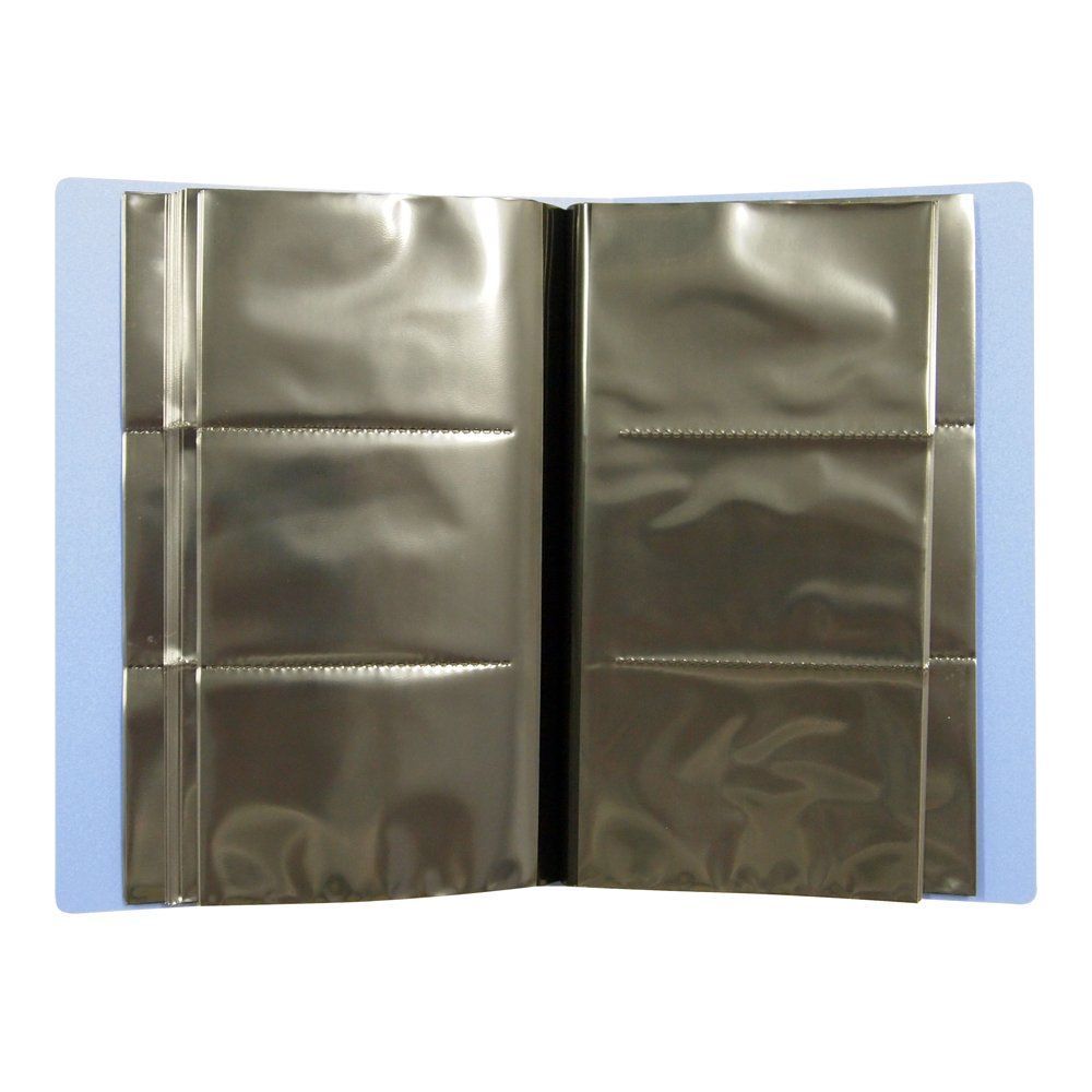 ナカバヤシ 名刺ホルダー 片面3ポケット 240名用 ブルー CB5073-B