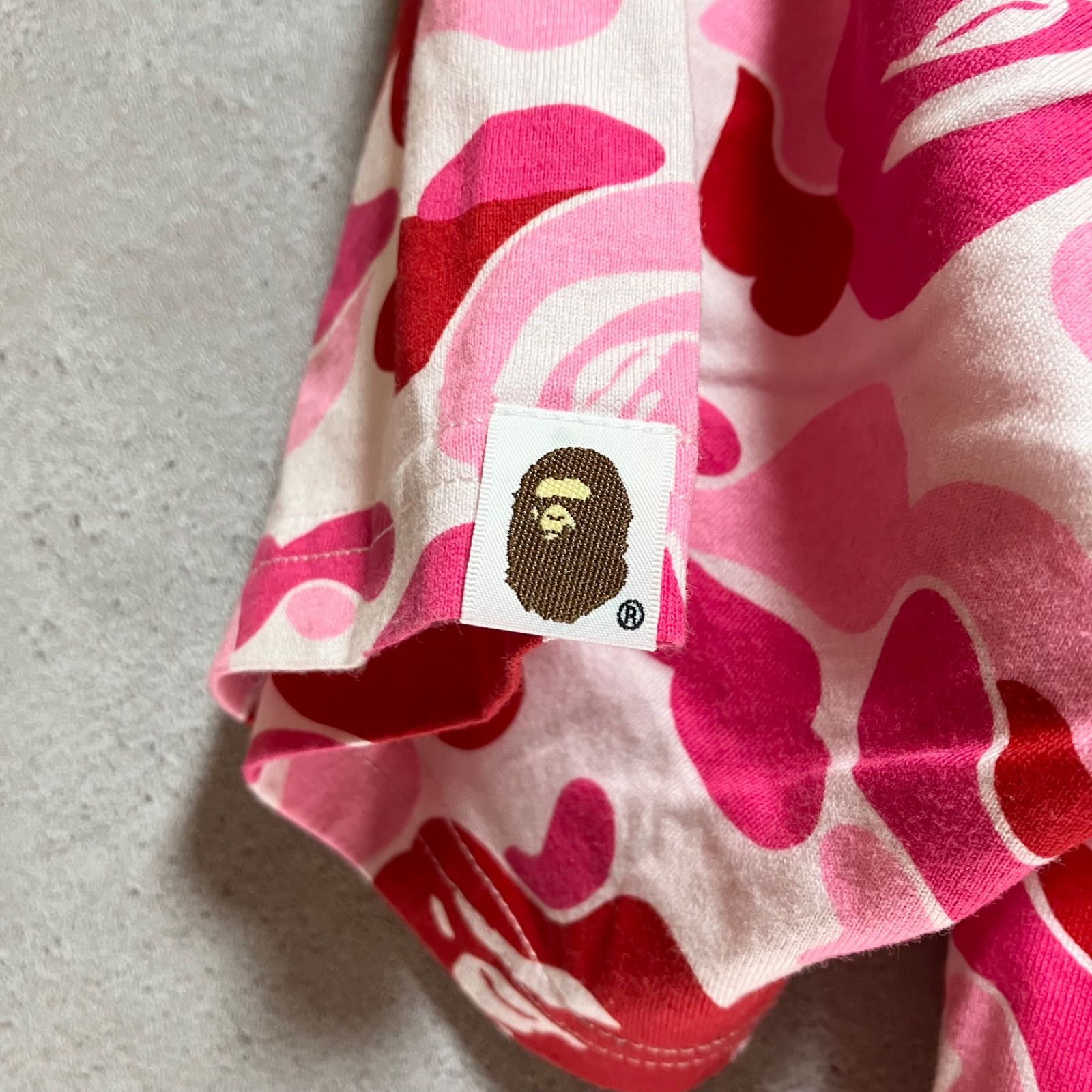A BATHING APE アベイシングエイプ CAMO COLLEGE TEE カモフラ T