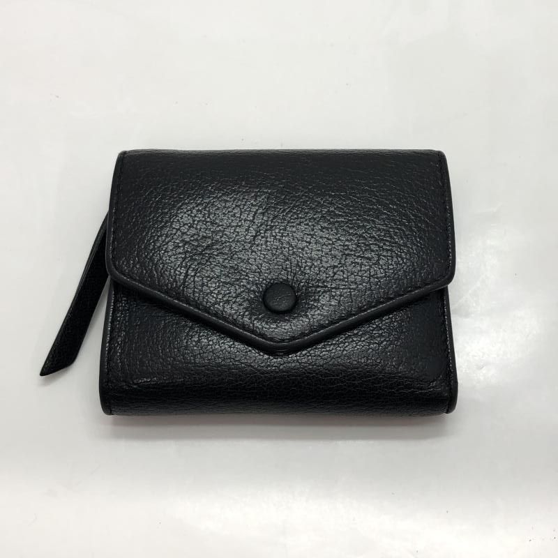 MARTIN MARGIELA MARTIN MARGIELA 三つ折り財布 レザー サイズUNI ブラック 91