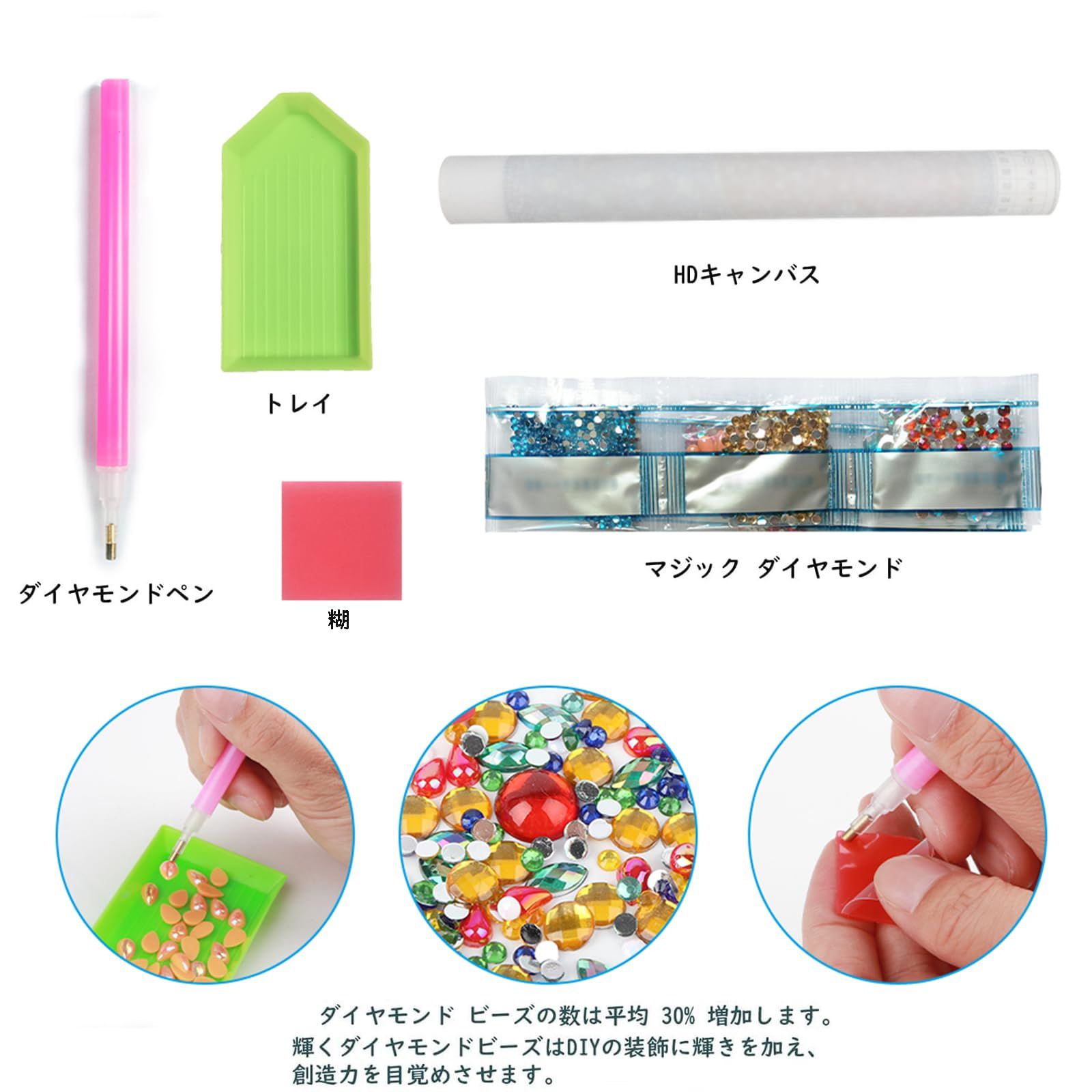 パインちゃん　2点　ダイヤモンドアートキット　ピンセットなし Amazon.co.jp: SENTO JONA ダイヤモンドアート アートパネル
