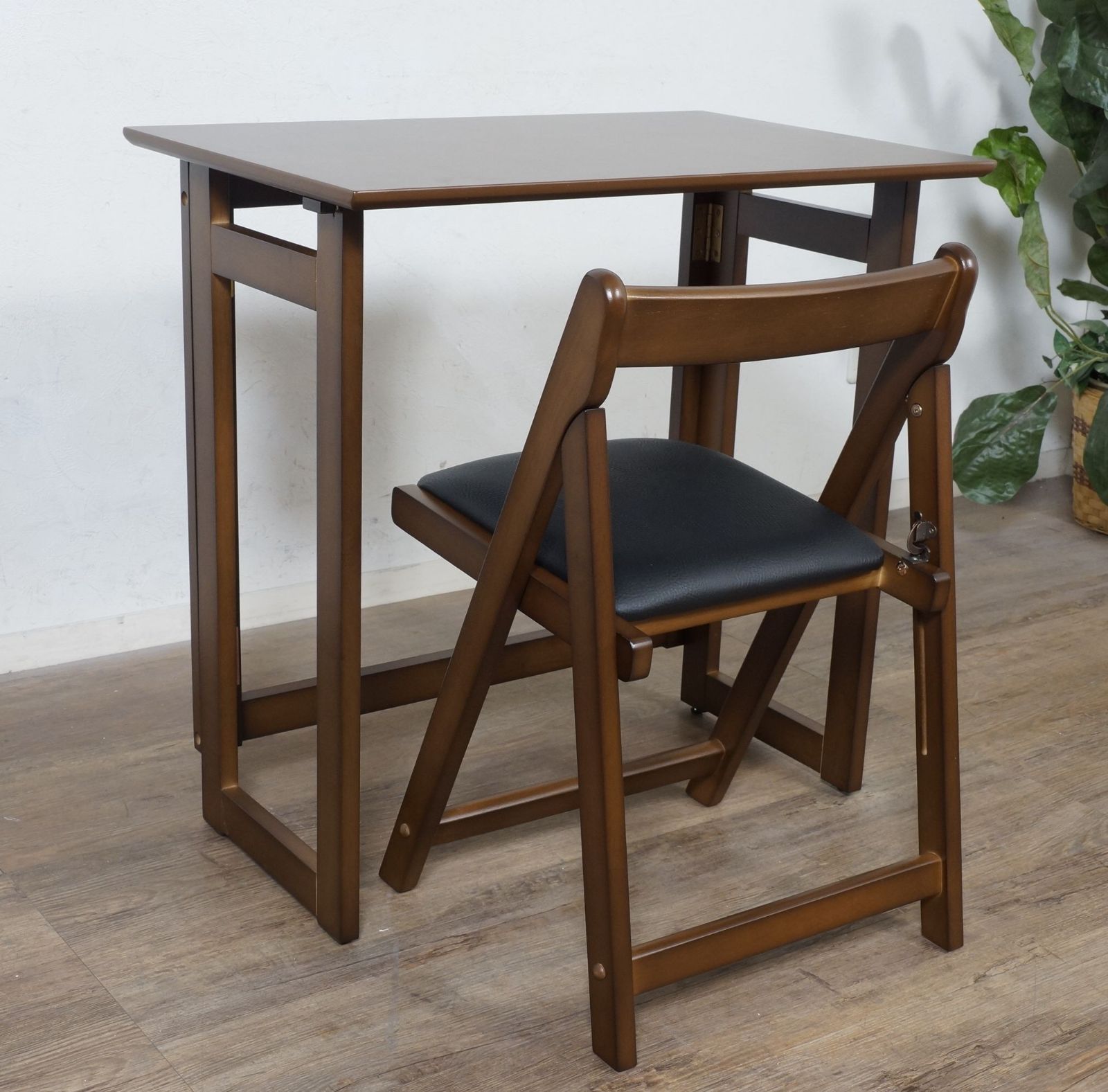 送料無料 E 訳あり ♥ デスク 折りたたみデスク＆チェアー 学習机