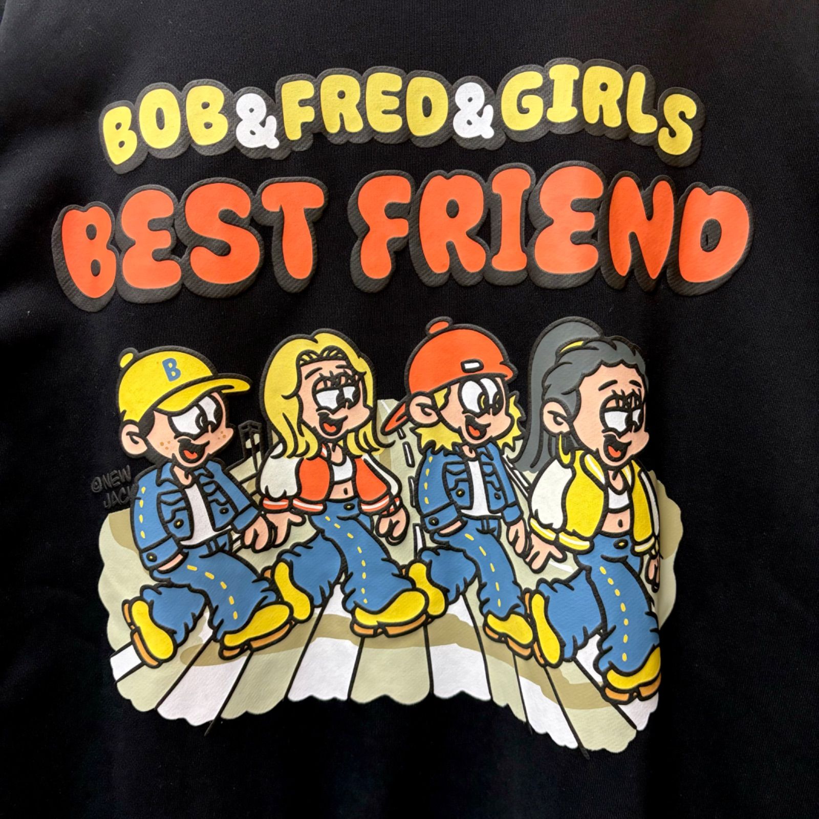 NEW JACK×A.T.C Bob&Fred&GIRLS ロゴZIPパーカー】ニュー