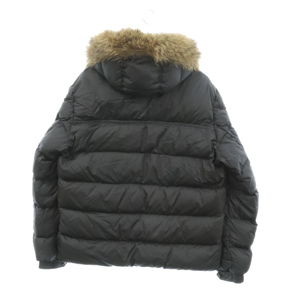 MONCLER (モンクレール) MARQUE DOWN JACKET マルケ ファー付き ダウンジャケット アウター ブラック