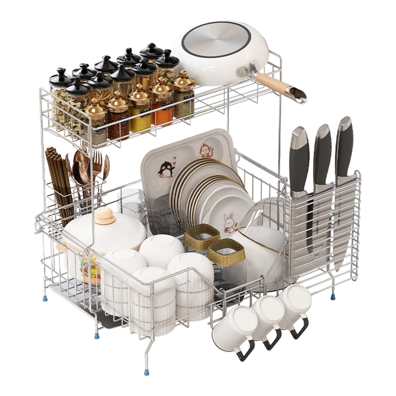 木製折畳み2段ラック - おしゃれな雑貨の通販はNATURAL KITCHEN