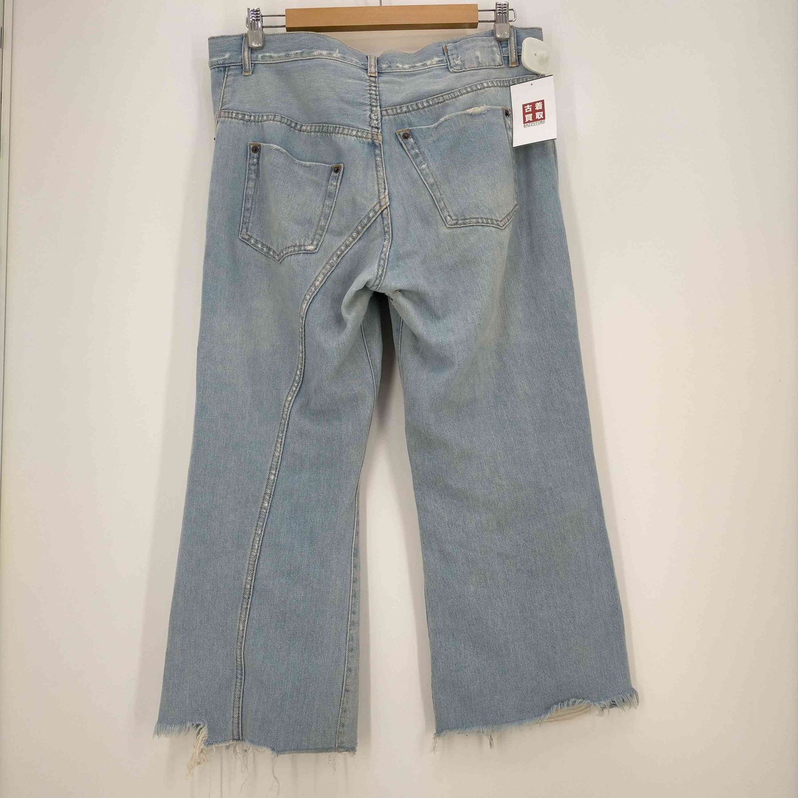 エムエムシックス メゾンマルジェラ MM6 Maison Margiela Blue Loose fit jeans 再構築クラッシュ加工デニム  レディース 42号