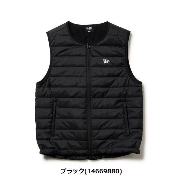 ニューエラ ゴルフ インサレーティッド ベスト ブラック NEW ERA 14669880 秋冬モデル