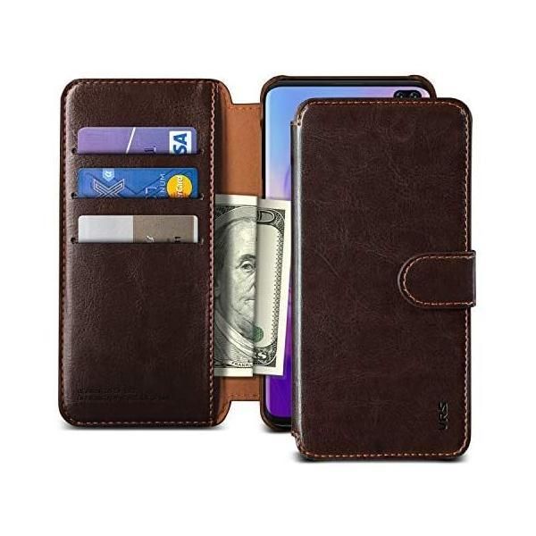 VRS Galaxy S10 Plus 対応 ケース 手帳型 マグネット 式 ベルト 携帯