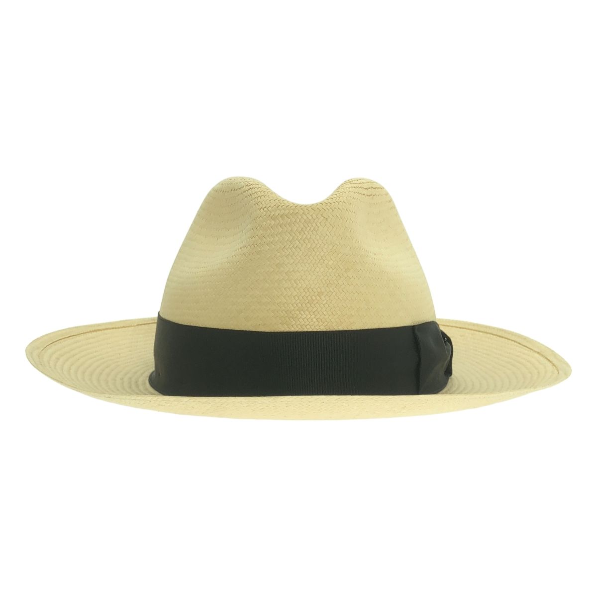 Borsalino ボルサリーノ ワイドブリム ハット ベージュ ブラック メンズ