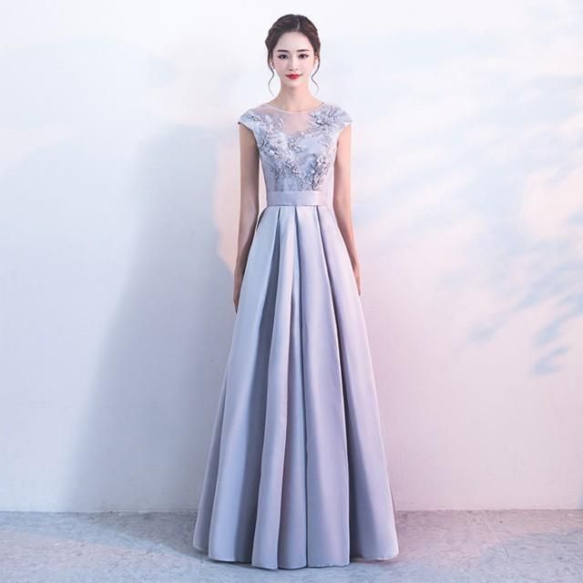 ロングドレス ドレス パーティー 忘年会 発表会ドレス 司会ドレス ロング丈 パーティードレス 優雅 イブニングドレス 30代40代 xzdsgvj