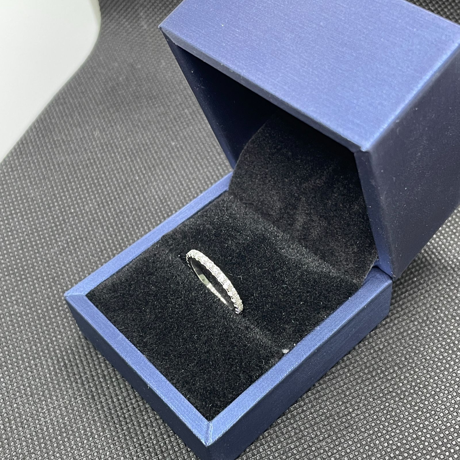 【15号、16号】2mm モアサナイト フルエタリング 【GRA証明書付】 大特価】モアサナイト リング 2mm フルエタニティ リング 【GRA