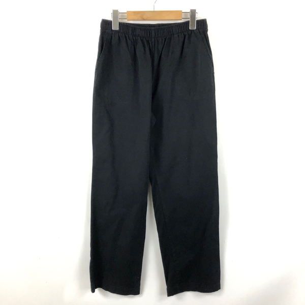 【古着】 white stag イージーパンツ 無地 テーパード ピーチ起毛 やや薄手 ブラック系 メンズM 【中古】 n054057