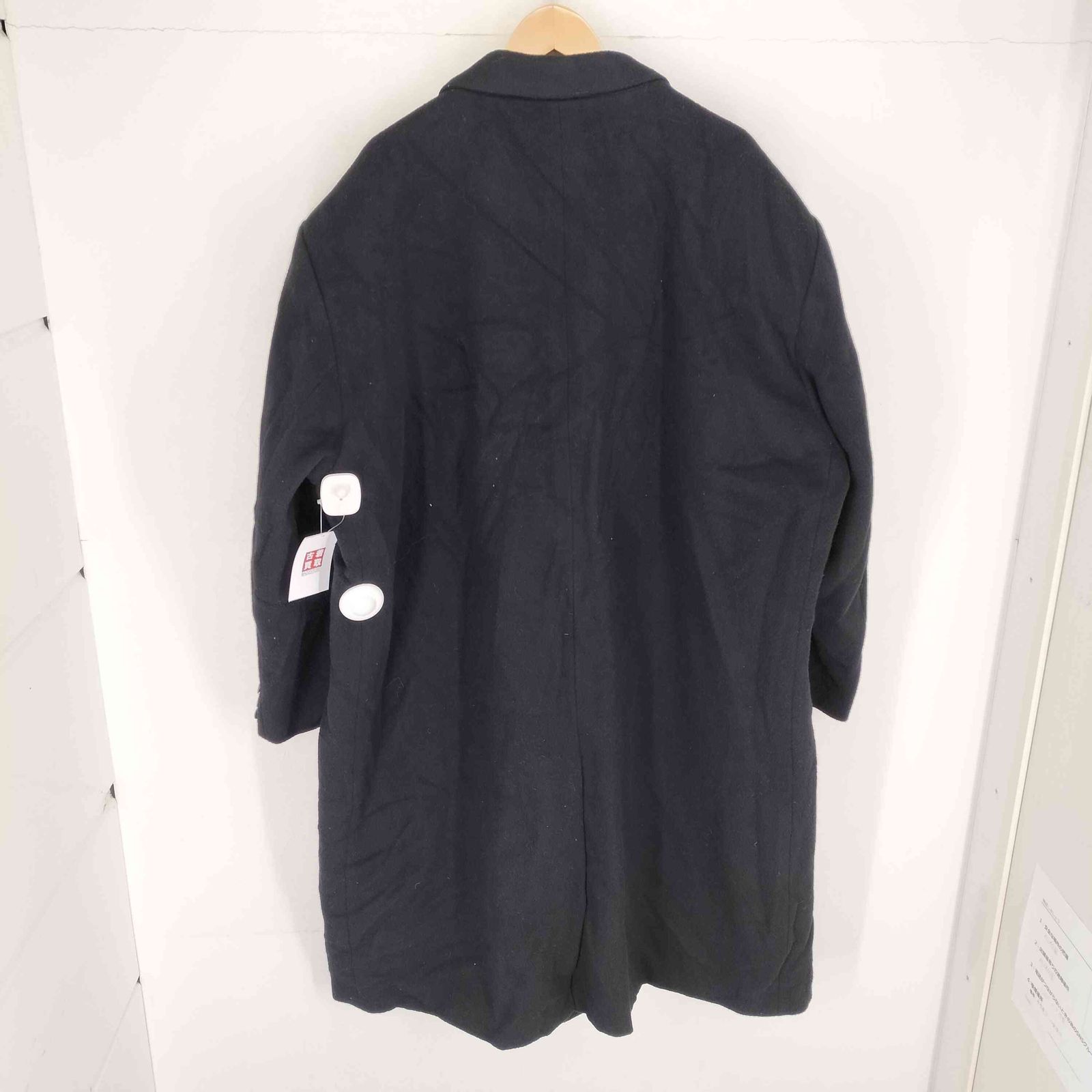 定価約14万PALTO パルトチェスターコートフード付き千鳥柄L