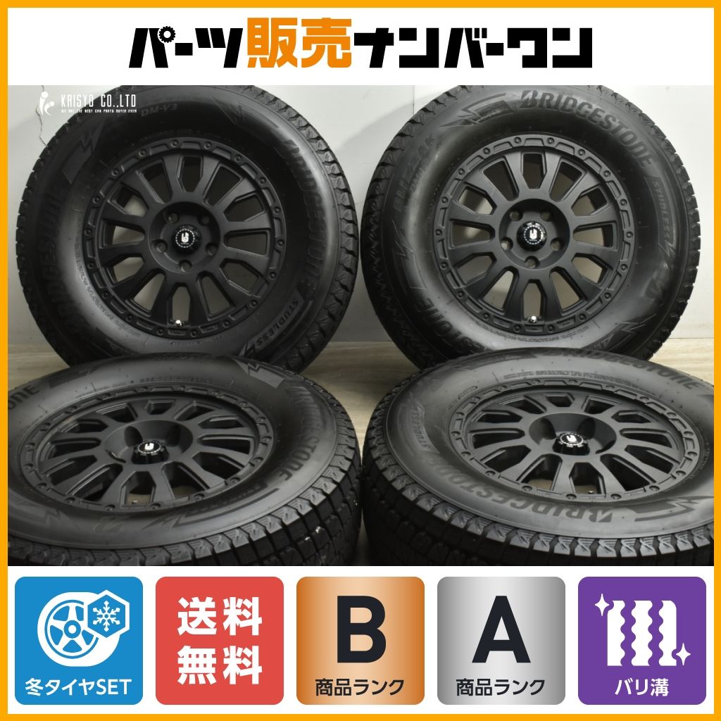 【ラングラーに バリ溝】LA STRADA AVENTURA 17in 7.5J +40 PCD127 ブリヂストン ブリザック DM-V3 265/70R17 2022年製 ジープ JL JK