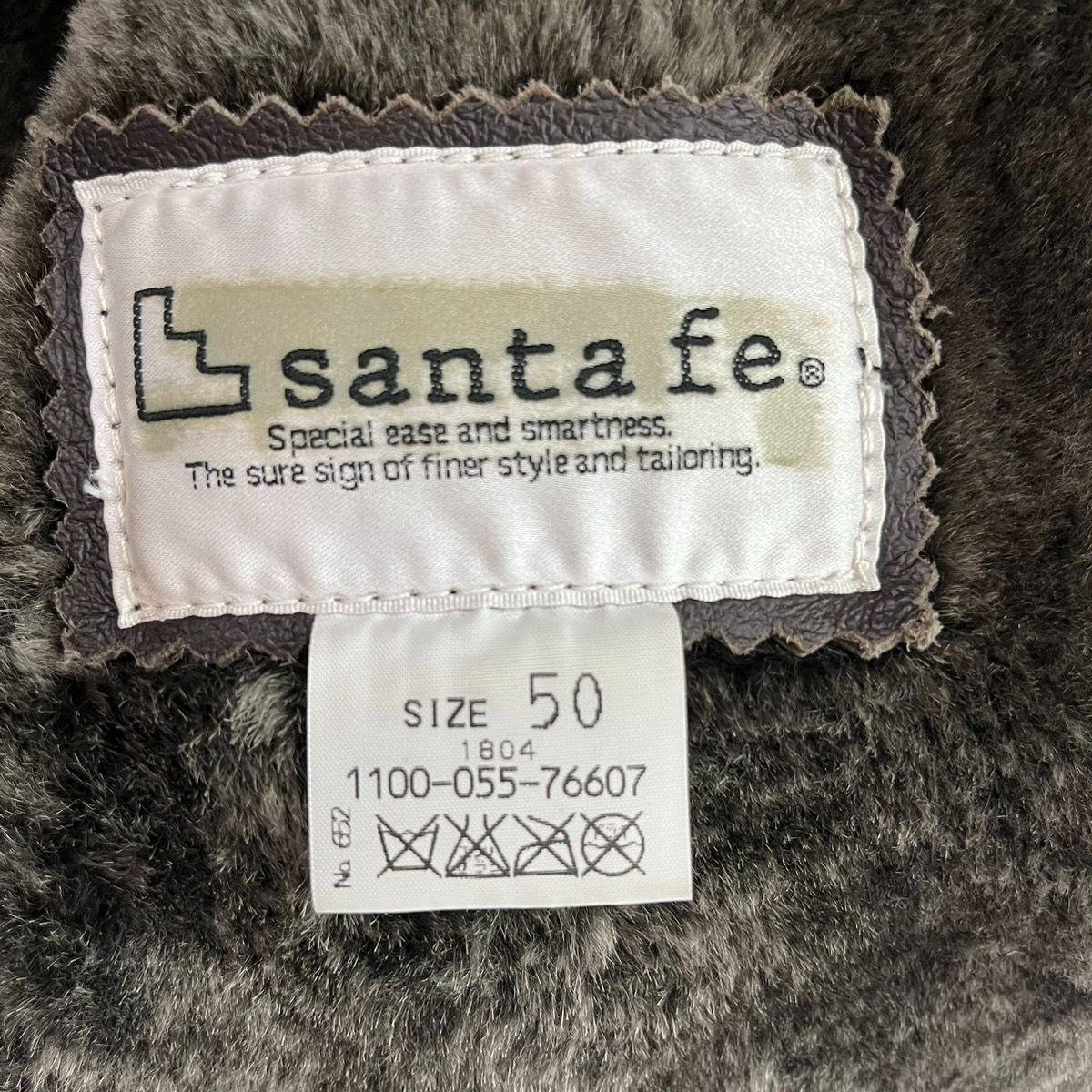 超高級品 Santafe サンタフェ ムートン ジャケット コート 50サイズバリュービンテージのアウター