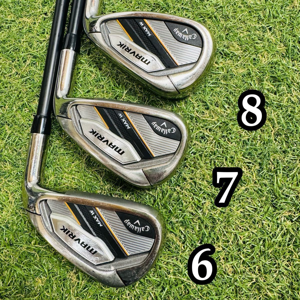 【良品】キャロウェイ マーベリック マックスW ライト レディースアイアン 6本 良品】キャロウェイ マーベリック マックスW ライト レディース