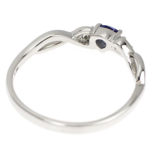 ☆レアストーン☆ 天然ベニトアイト ダイヤモンド リング 計0.147ct PT 新品 Pt950 アメリカ サンベニト産ベニトアイト ダイヤモンド