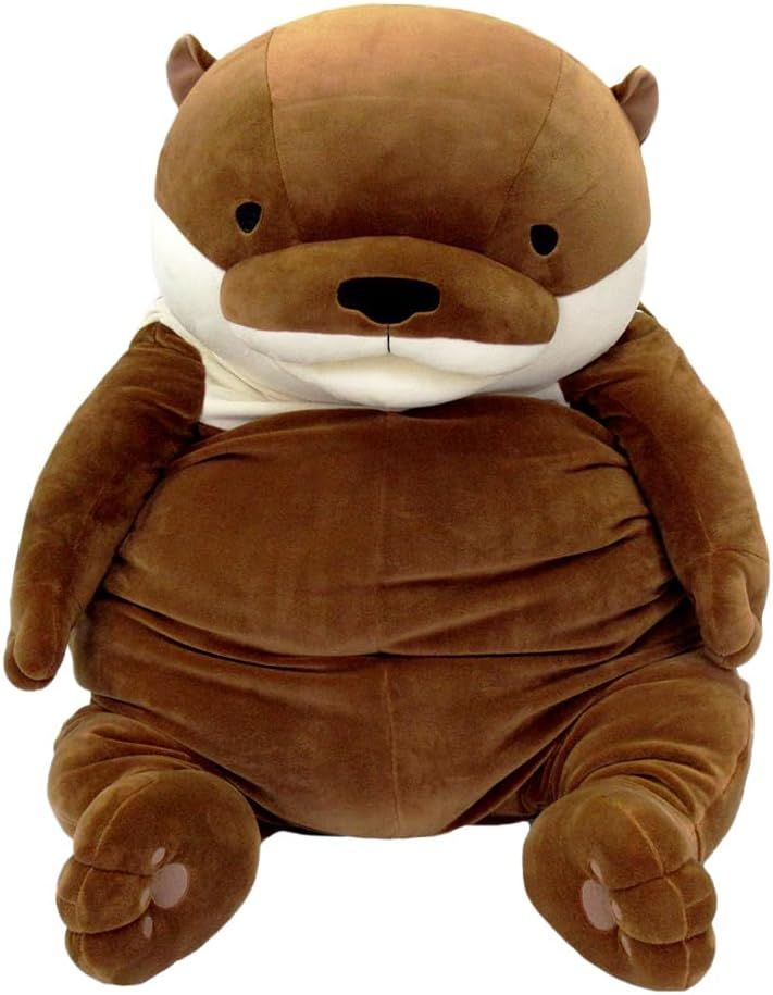 シナダグローバル(Shinada Global) もちシリーズ もちかわうそ ブラウン (XXL) 50×50×65cm ぬいぐるみ カワウソ アニマル MOKW-1800B