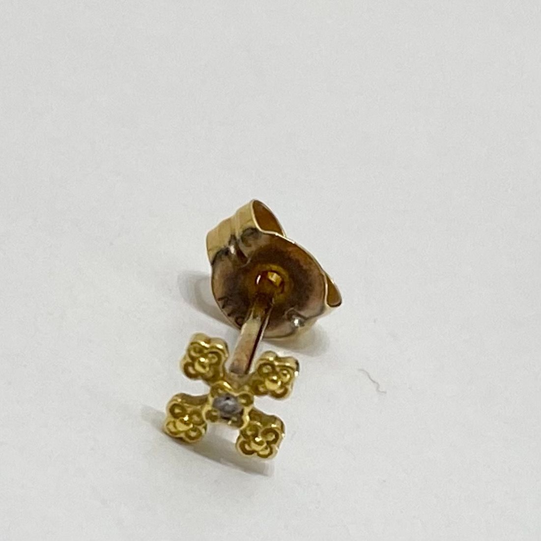 AHKAH K18 プチブルーム ピアス 片耳用 AK1133 ゴールド AHKAH K18 ダイア プチブルーム ピアス 片耳用 AK1133 ゴールド