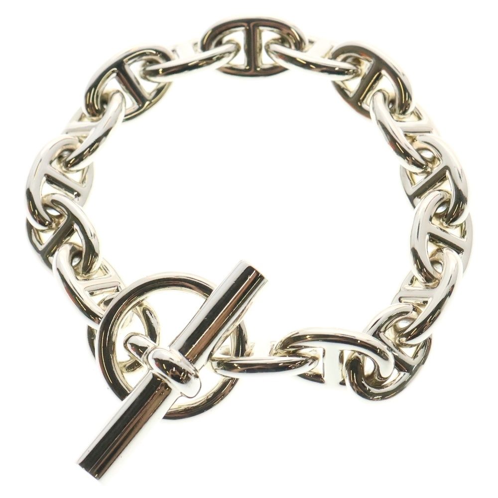 HERMES シルバーチェーンブレスレット　サイズ16　MM フランスパリ購入 エルメス HERMES ブレスレット CHAINE D'ANCRE MM BRACELET 16