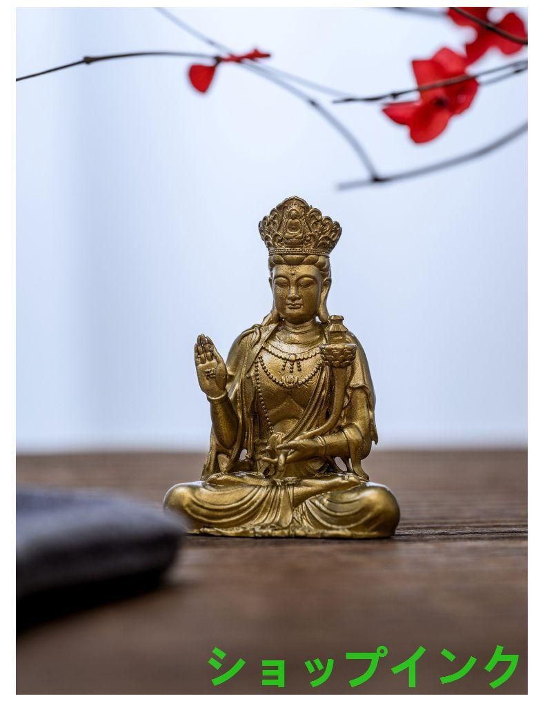 仏教美術 仏像 天冠弥勒菩薩仏像 小仏像 銅製 銅器