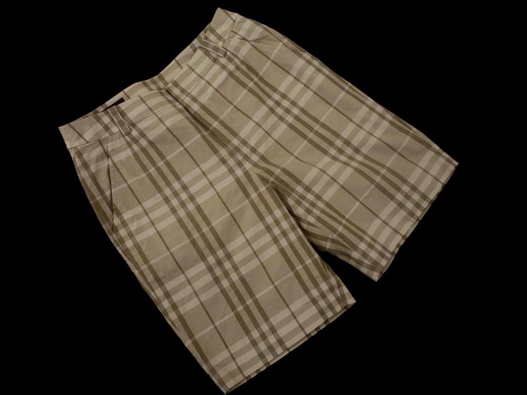【極美品✨】BURBERRY GOLF ノバチェック ハーフパンツ ベージュ 9 極美品✨】BURBERRY GOLF ノバチェック ハーフパンツ ベージュ 9