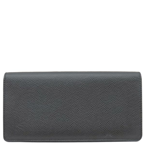 ルイヴィトン LOUIS VUITTON 長財布 ポルトフォイユ ブラザ タイガ ブラック シルバー金具 黒 二つ折り M30501 TA1163