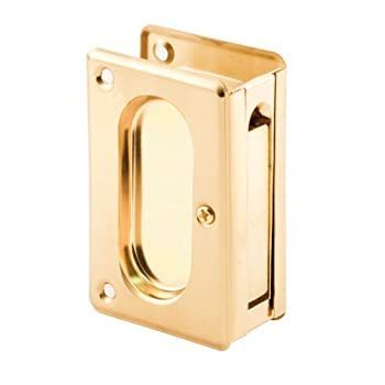 Prime-Line Products N 7361 Pocket Door Passage Pull 3-3/4-Inch Polished Brass by Prime-Line Products